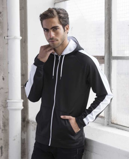Szybkoschnąca kontrastowa bluza sportowa Just Hoods® unisex Szybkoschnąca kontrastowa bluza sportowa Just Hoods® unisex