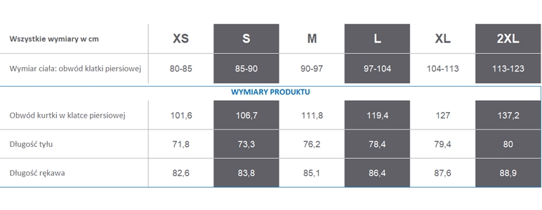 Producent dopuszcza różnice w wymiarach produktu do +/- 2,5%.