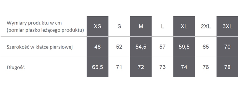 Producent dopuszcza różnice w wymiarach produktu do +/- 3,5%. Producent dopuszcza różnice w wymiarach produktu do +/- 3,5%.