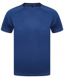 Koszulka sportowa z krótkimi rękawami z lampasami FINDEN HALES® unisex