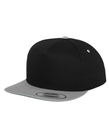 Klasyczna czapka z płaskim kontrastowym daszkiem FLEXFIT® Snapback 5 paneli
