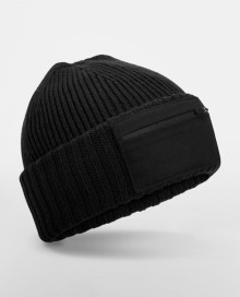 Niska czapka beanie Beechfield® z kieszonką na zamek