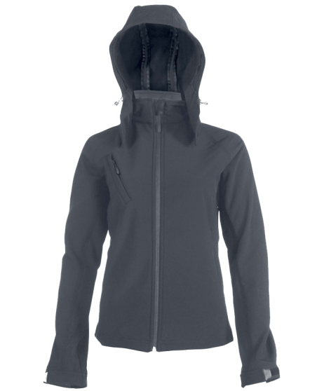 Aktywny softshell z odpinanym kapturem KARIBAN® dla pani