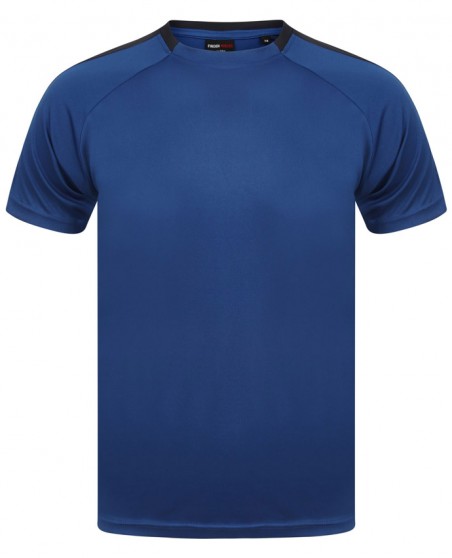 Koszulka sportowa z krótkimi rękawami z lampasami FINDEN HALES® unisex