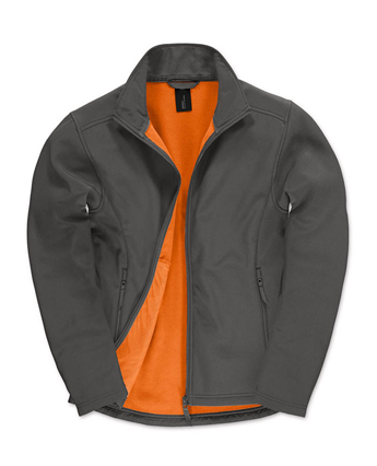 Dwuwarstwowy softshell podklejony kontrastowym polarem B&C® dla pana