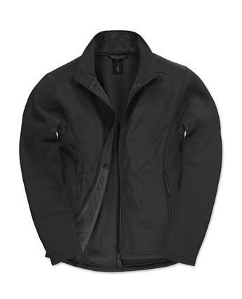 Dwuwarstwowy softshell podklejony kontrastowym polarem B&C® dla pana