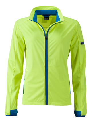 Ultralekki trójwarstwowy sportowy softshell JN® dla pani