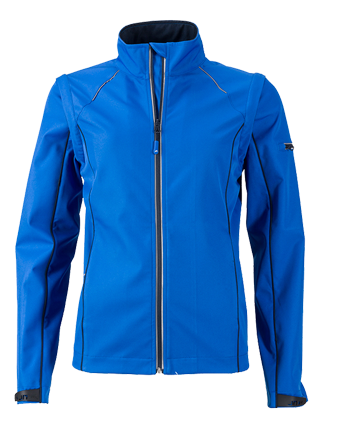 Trójwarstwowy softshell 2 w 1 z odpinanymi rękawami JN® dla pani