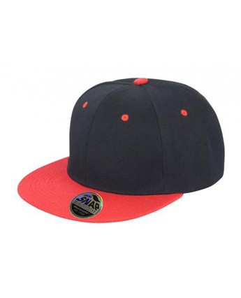 Kontrastowa czapka z prostym daszkiem RESULT® Bronx Snapback