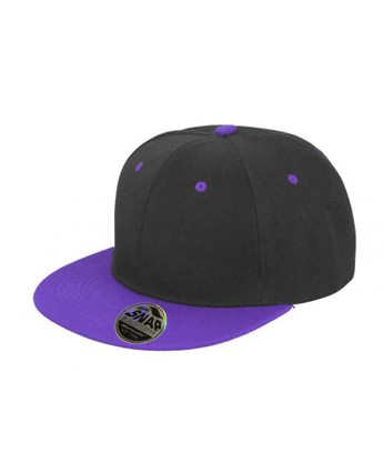 Kontrastowa czapka z prostym daszkiem RESULT® Bronx Snapback