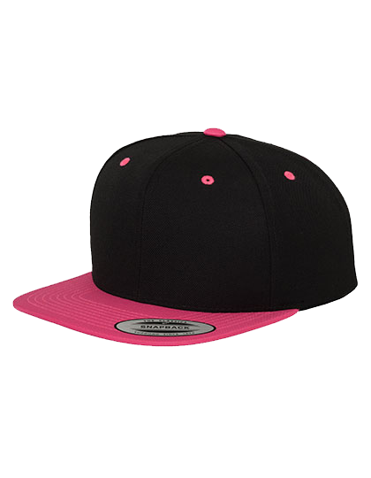 Klasyczna czapka z płaskim kontrastowym daszkiem FLEXFIT® Premium Snapback