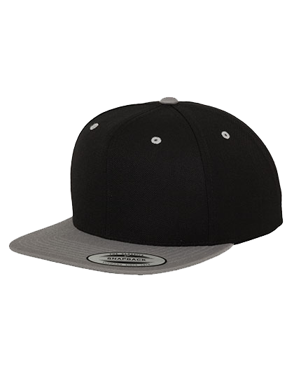 Klasyczna czapka z płaskim kontrastowym daszkiem FLEXFIT® Premium Snapback