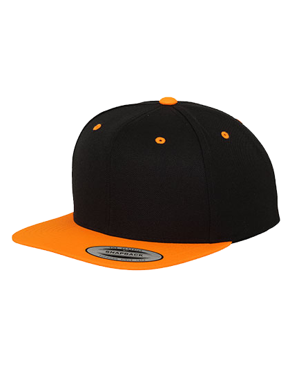 Klasyczna czapka z płaskim kontrastowym daszkiem FLEXFIT® Premium Snapback