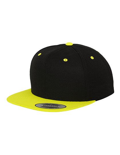 Klasyczna czapka z płaskim kontrastowym daszkiem FLEXFIT® Premium Snapback