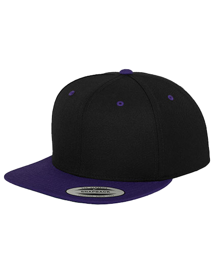 Klasyczna czapka z płaskim kontrastowym daszkiem FLEXFIT® Premium Snapback