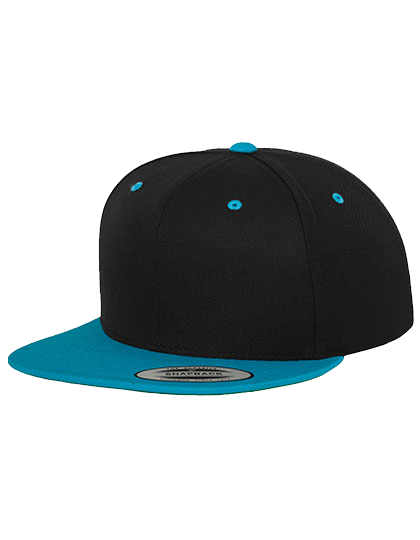 Klasyczna czapka z płaskim kontrastowym daszkiem FLEXFIT® Premium Snapback