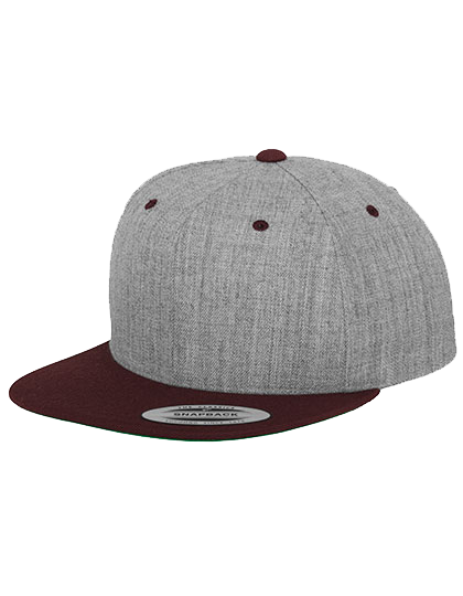 Klasyczna czapka z płaskim kontrastowym daszkiem FLEXFIT® Premium Snapback