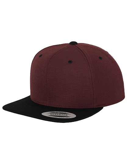 Klasyczna czapka z płaskim kontrastowym daszkiem FLEXFIT® Premium Snapback