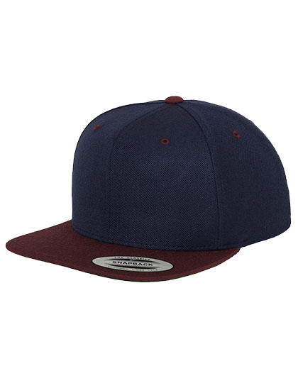 Klasyczna czapka z płaskim kontrastowym daszkiem FLEXFIT® Premium Snapback