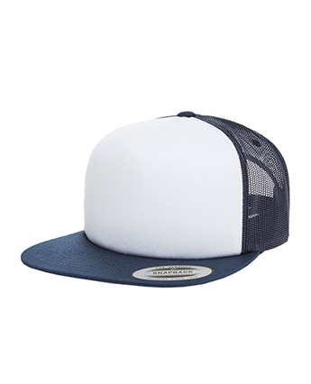 Czapka z siatką z białym frontem FLEXFIT® Snapback Foam