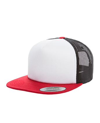 Czapka z siatką z białym frontem FLEXFIT® Snapback Foam