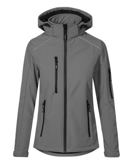 Techniczny zimowy softshell Promodoro® z kapturem dla pani