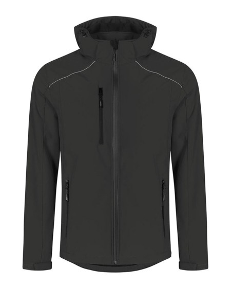 Techniczny zimowy softshell Promodoro® z kapturem dla pana