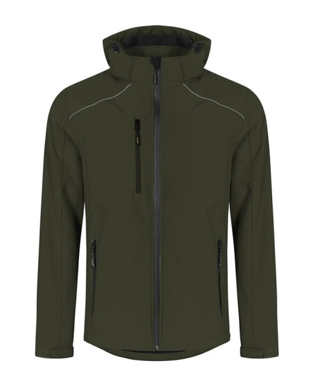 Techniczny zimowy softshell Promodoro® z kapturem dla pana