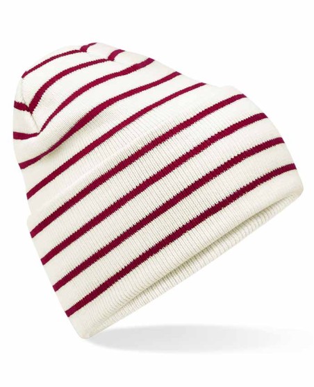 Dwuwarstwowa czapka beanie Beechfield® w paski