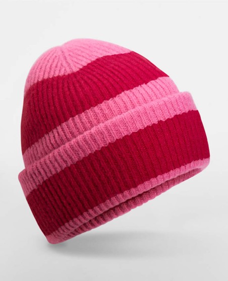 Elastyczna czapka beanie Beechfield® w szerokie pasy