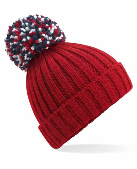Czapka z pomponem Beechfield® Hygge ocieplona kożuchem