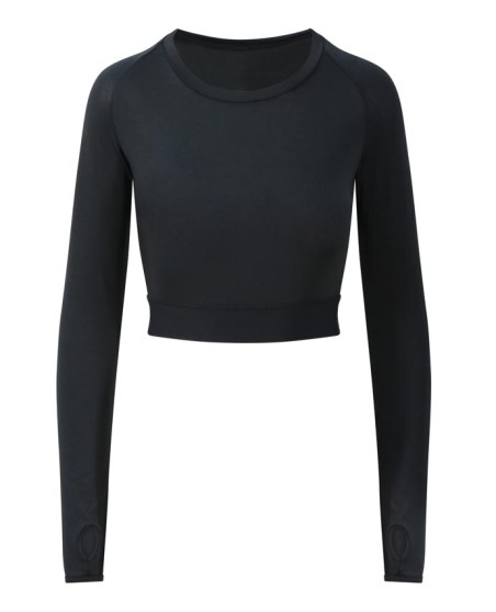 Krótki top z długimi rękawami AWDis COOL® Dynamic Cool™ dla pani