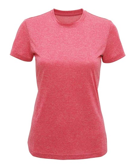 Lekka szybkoschnąca koszulka TRIDRI® z recyklingu dla pani (kolory melanż)
