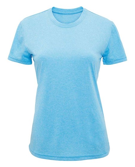 Lekka szybkoschnąca koszulka TRIDRI® z recyklingu dla pani (kolory melanż)