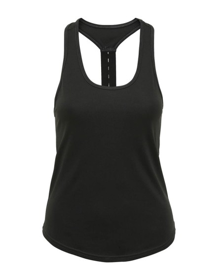 Sportowy halter top z 1 szelką TRIDRI® dla pani