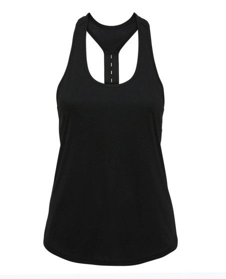 Sportowy halter top z 1 szelką TRIDRI® dla pani