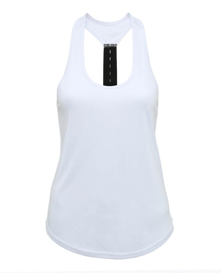 Sportowy halter top z 1 szelką TRIDRI® dla pani
