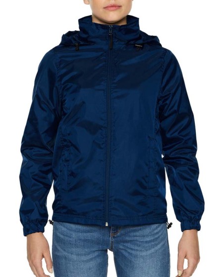 Kurtka przeciwwiatrowa z kapturem GILDAN® Hammer™ dla pani