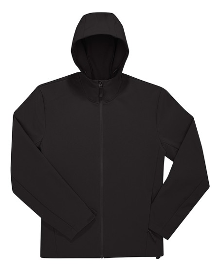Techniczny 3-warstwowy softshell z recyklingu B&C® Reset z kapturem unisex