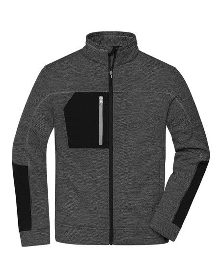 Melanżowy polar z kontrastem James-Nicholson® dla pana