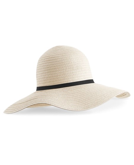 Kapelusz słomkowy z szerokim rondem BEECHFIELD® Marbella dla pani Kapelusz słomkowy z szerokim rondem BEECHFIELD® Marbella dla pani